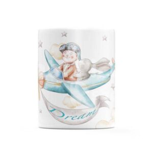 Taza Personalizada Infantil Avioneta